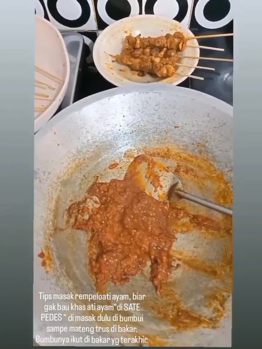 Foto langkah ke 6 dari resep Sate Hati Ampela Ayam.