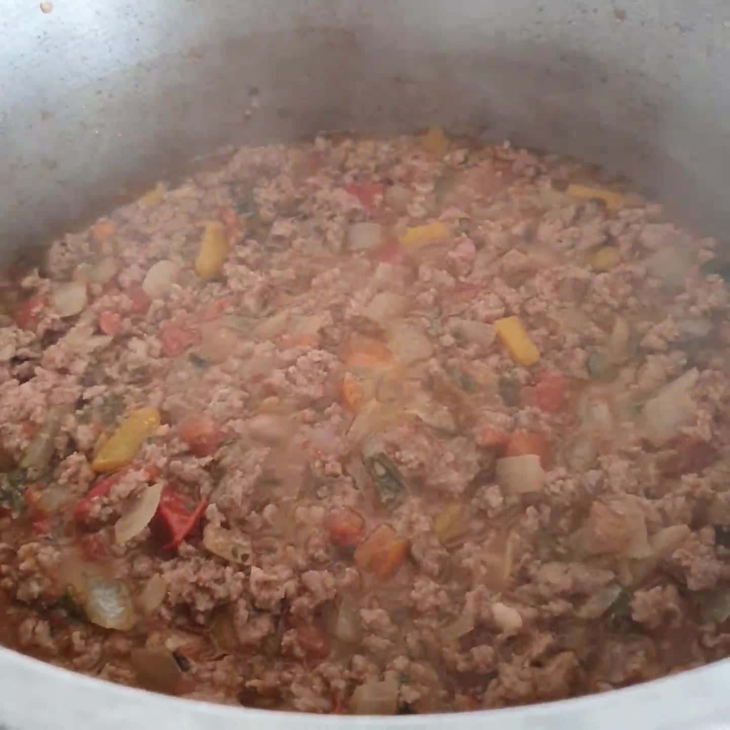 Foto del paso 5 de la receta: 😋👌 Pastel al horno de zapallitos verdes y carne picada