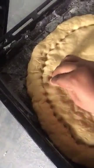 A picture of step 4 of Turkish Ramadan Bread.