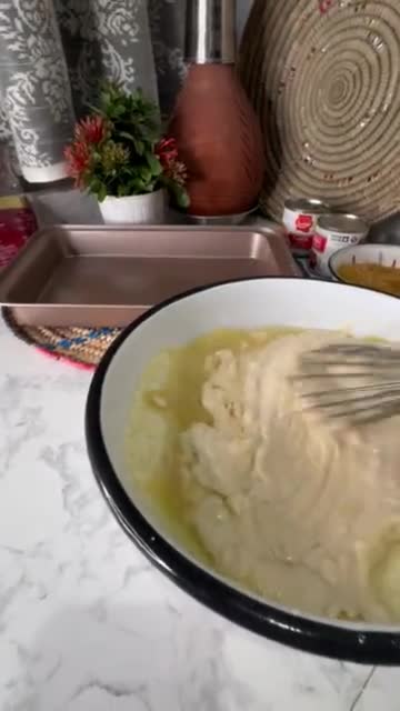 صورة لخطوة 4 من وصفة بسبوسه مقرمشه
