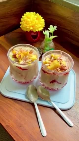 फलाहारी फ़्रूट कस्टर्ड (बिना दूध और कस्टर्ड पाउडर) (Falahari fruit custard recipe in hindi) रेसिपी चरण 7 फोटो