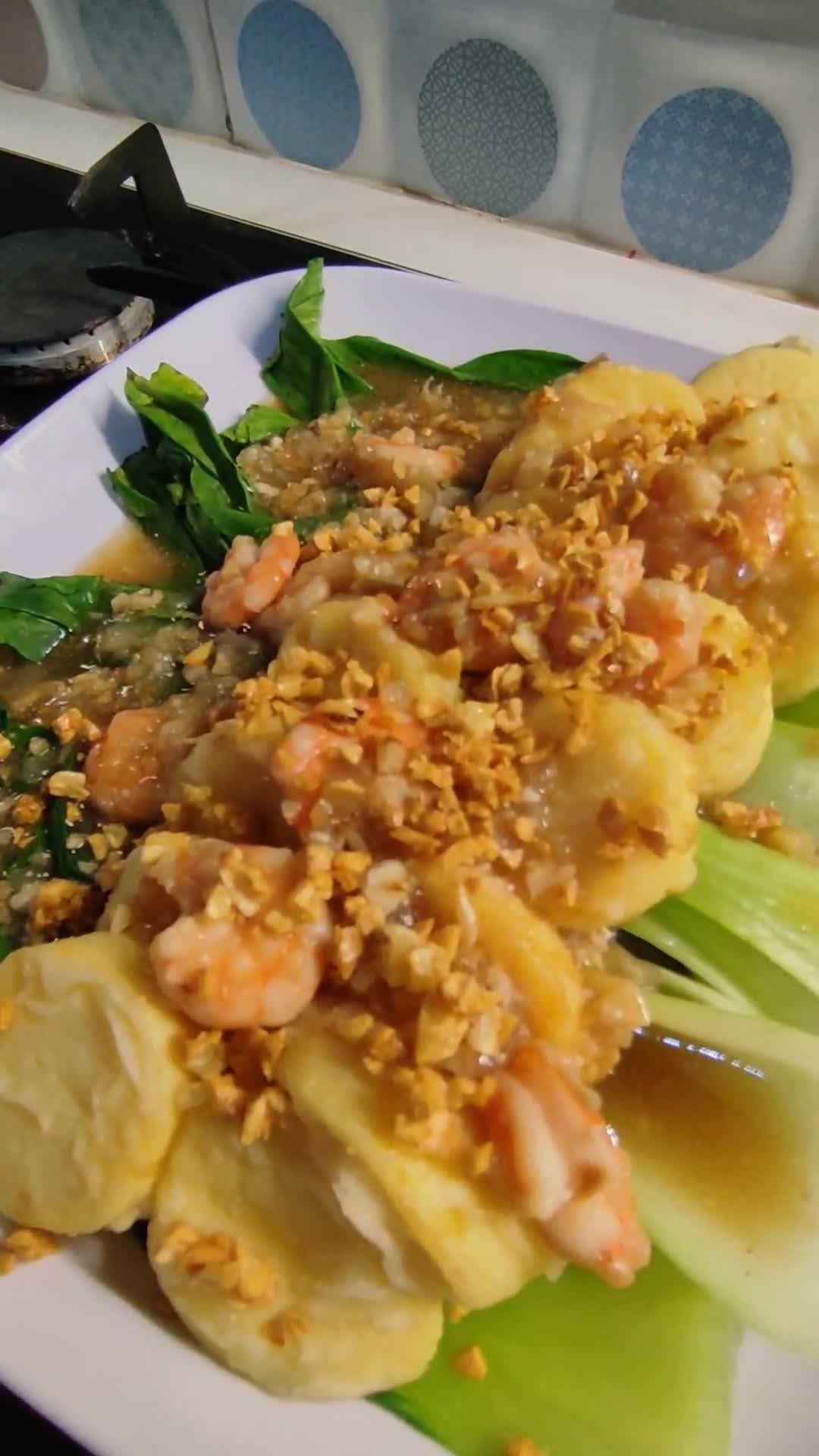 Foto langkah ke 5 dari resep Pokcoy udang tofu.