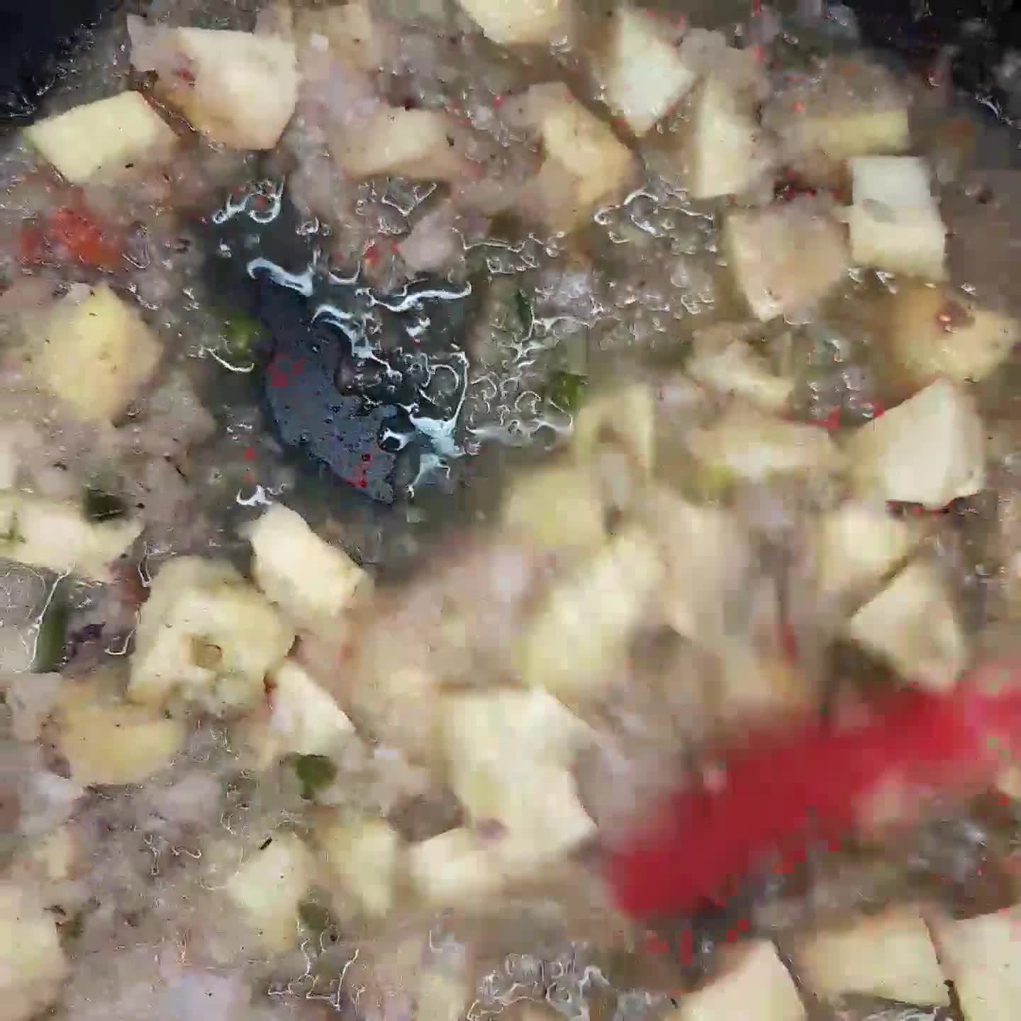 A picture of step 5 of Buttered couscous and onion sauce.