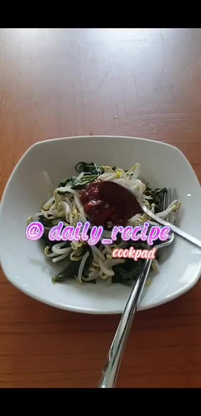 Foto langkah ke 5 dari resep Rujak Kangkung.
