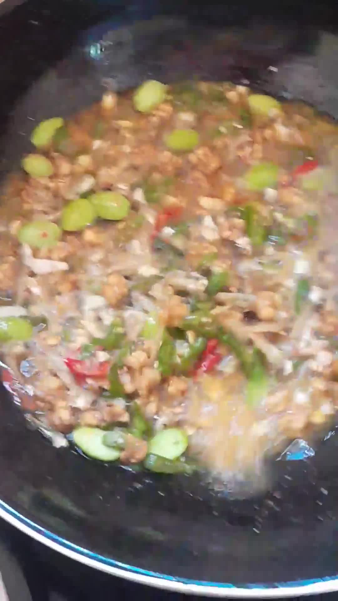 Foto langkah ke 3 dari resep Jos tempe, teri, pete.