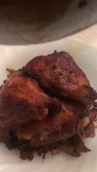 A picture of step 12 of Twice Cooked Chicken Adobo.