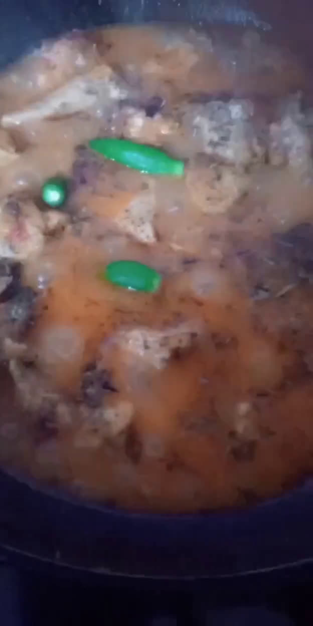 A picture of step 7 of Chicken Koila Karahi.
