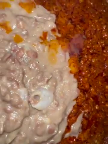 A picture of step 2 of Beef Bean Cheese Burrito.