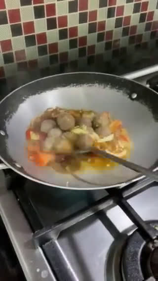 Foto langkah ke 3 dari resep Udang Bakso Asam Manis.