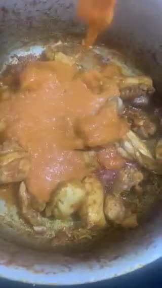 A picture of step 10 of Butter Chicken.
