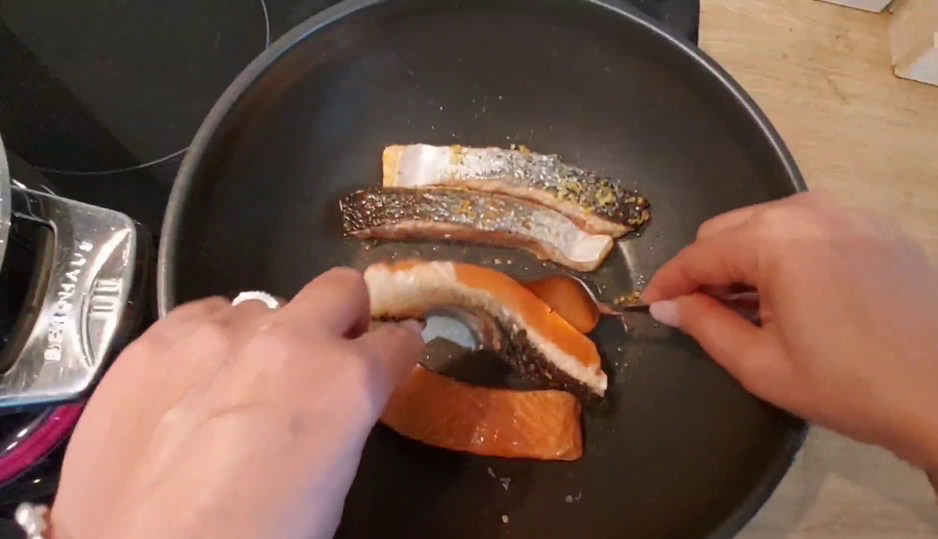 Une image de l'étape 3 de Pâtes au brocolis et saumon recette italienne 🇮🇹.