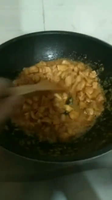 A picture of step 3 of Fajita Macaroni.