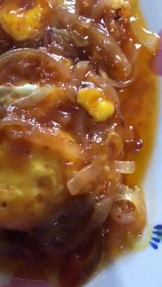Foto langkah ke 6 dari resep Telur Ceplok Pedas Manis.