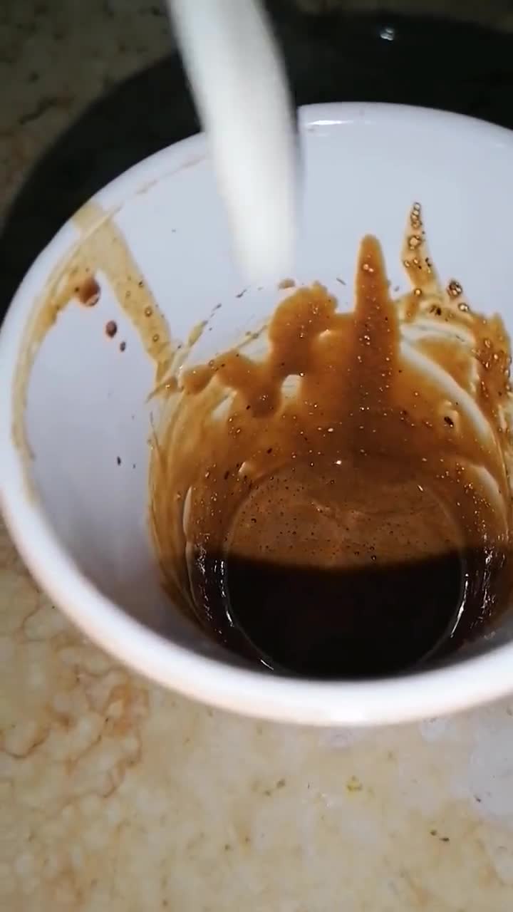 A picture of step 3 of How to make Hand beaten fluffy Coffee? ☕☕.