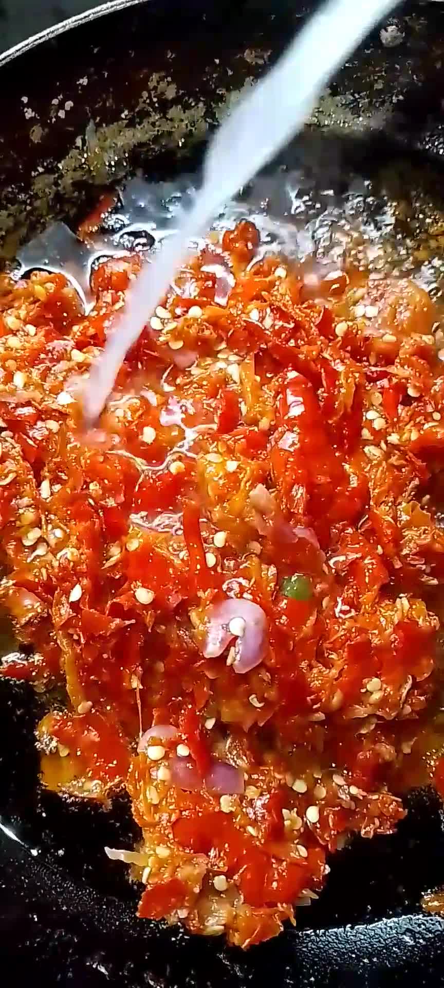 Foto langkah ke 4 dari resep Balado dendeng tuna dan nangka muda.