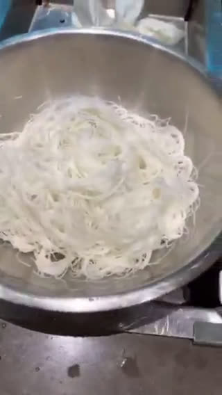 A picture of step 2 of Vietnamese cabbage salad with tofu, rice vermicelli and peanuts.