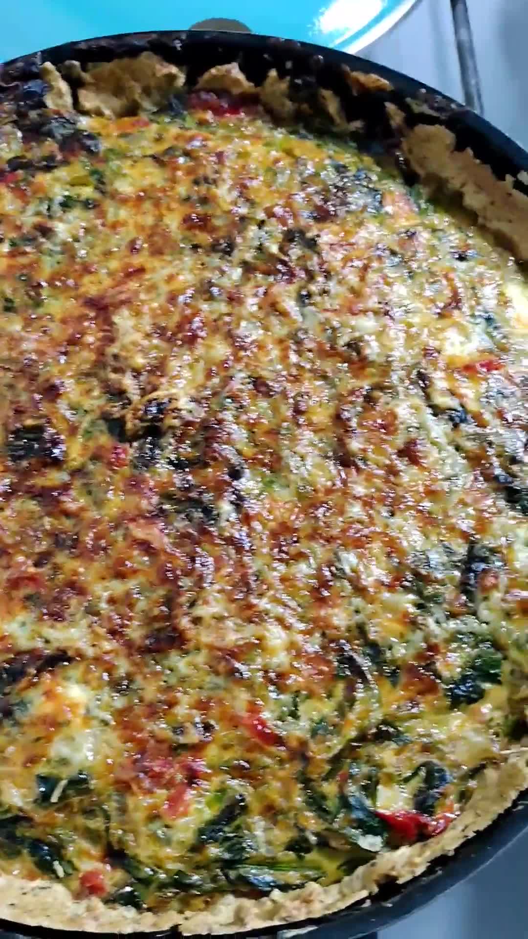Foto del paso 8 de la receta: Tarta de espinaca con masa saludable 🤤
