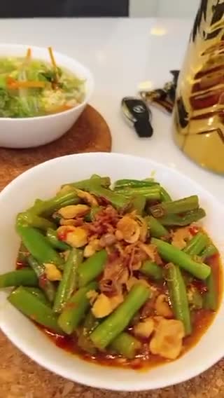 Foto langkah ke 4 dari resep Tumis buncis terasi.