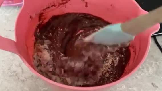 A picture of step 2 of Almond Brownies.