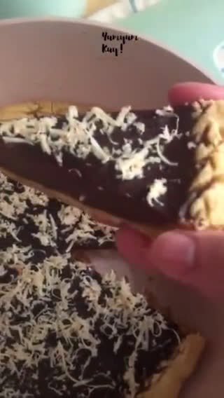 Foto langkah ke 5 dari resep Pie Susu Coklat Teflon (Takaran Sendok).
