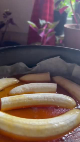 صورة لخطوة 1 من وصفة كيكة الموز بالكرميل