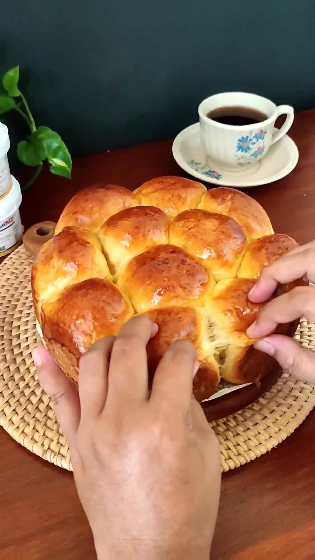 Foto langkah ke 8 dari resep Roti Sobek Keju.